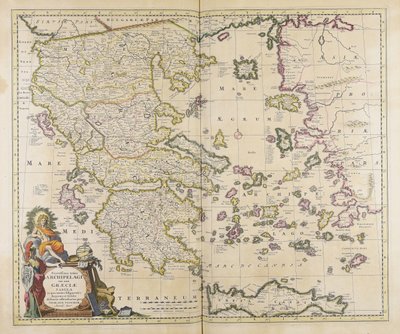 Exactissima totius archipelagi nec non Graeciae tabula in qua omnes subjacentes door Nicolaes Visscher
